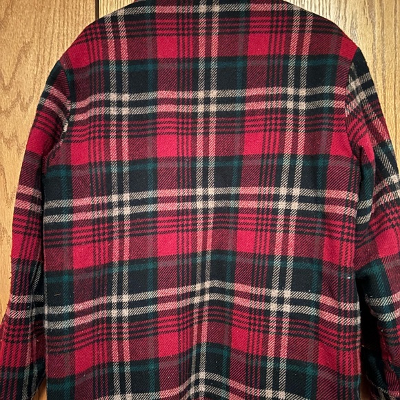 Woolrich vintage wool Men’s  Sherpa lined wool Woolrich plaid jacket - Picture 7 of 7